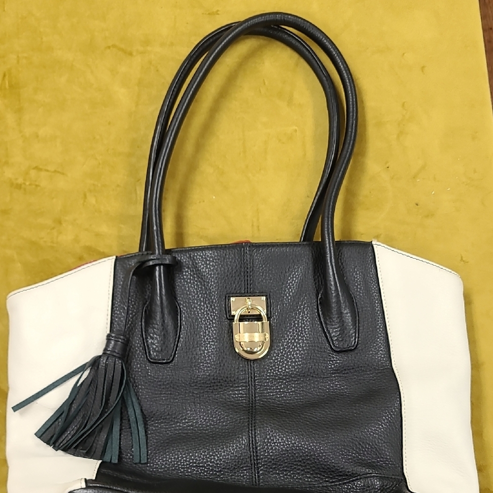 Elegant Black and White Tote Bag